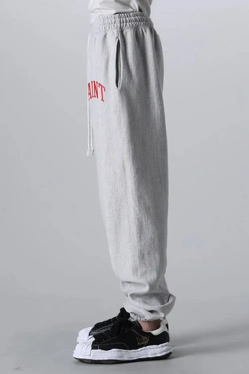 SAINT MICHAEL ARCH SAINT SET PANTS/BLACK The latest SAINT LOGO sweatpants, washed black/gray gray S-XL, custom woven and dyed, black surface and gray bottom fabric, same as the original version, original level straight cracking pulp, original cut and loose fit